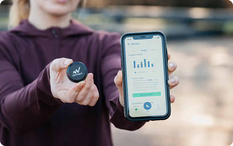 OnTracx-sensor en app