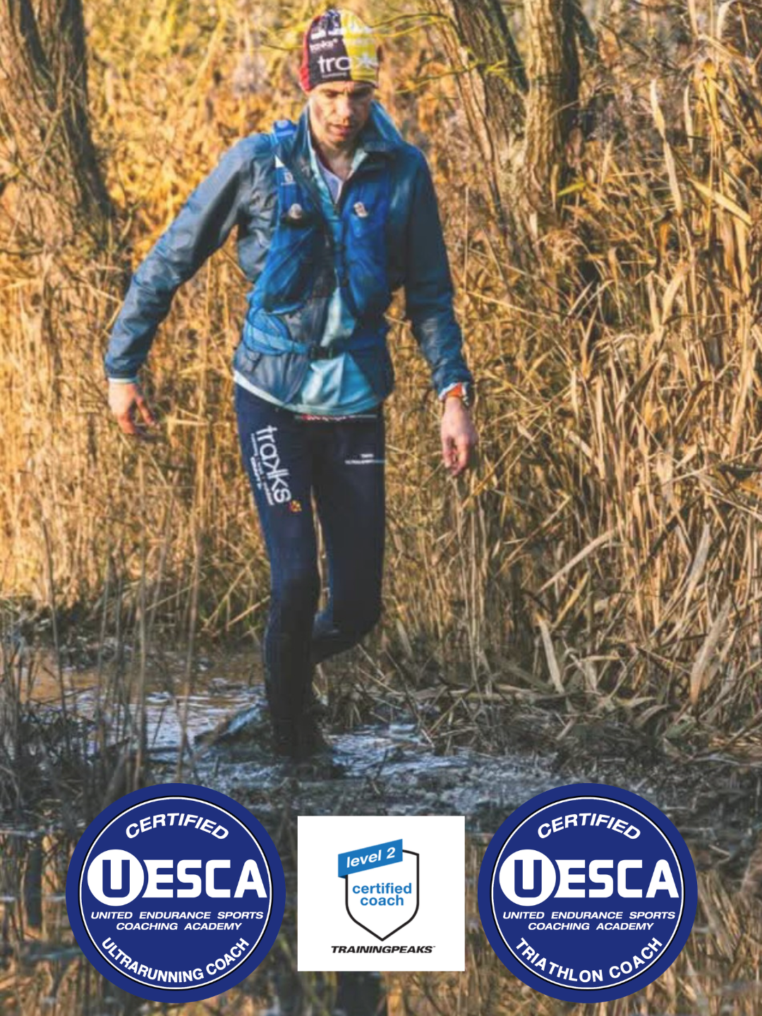 David Liviau met UESCA- en TrainingPeaks-certificaties