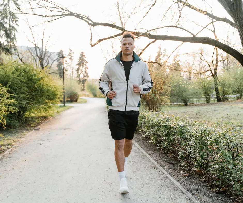 Ondernemer onderweg tijdens een looptraining